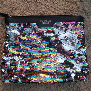 Victoria secret sequined pouch